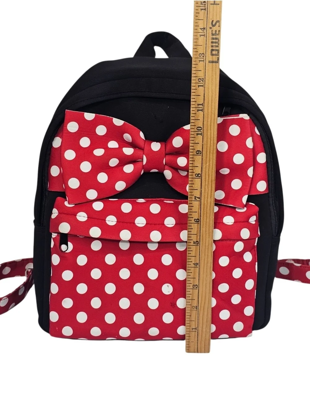 Disney Red and White Polka Dot Bow Kids Backpack